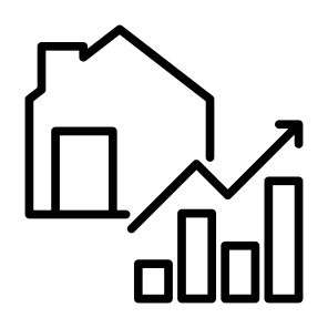 House Market, House, Increase, Property, Statistics icon
