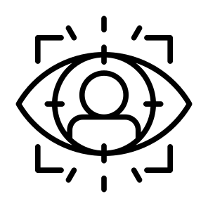 Eye, Tracking, Sensor, Technology, Virtual Reality icon