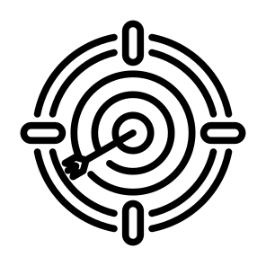 Targeting, Target, Marketing, Aim, Objective icon