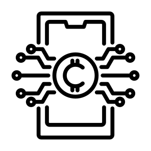 Crypto, Digital Currency, Digital Money, Digital Wallet, Cryptocurrency  icon