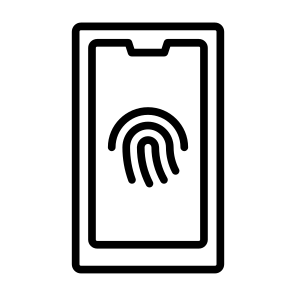 Fingerprint, Security, Smartphone, Biometric Recognition, Fingerprint Scanner  icon