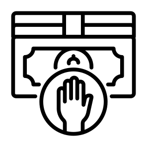 Forbidden, No Money, Dismiss, Prohibition, No Touch icon