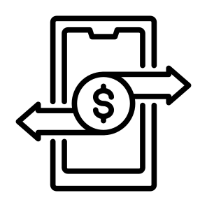 Online Transfer, Mobile Phone, Transfer Money, Mobile Banking, Online Payment icon