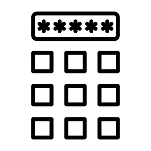 Pin Code, Password, Pin, Passkey, Security  icon