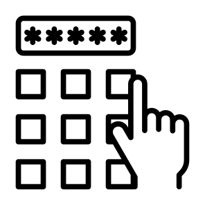 Pin Number, Code, Access, Payment, Pin  icon