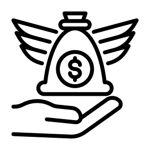 Angel Investor, Money, Wings, Investment, Investor icon
