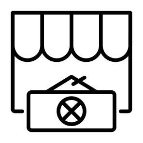 Business Closed, Sign, Store,  Signaling, Closed icon