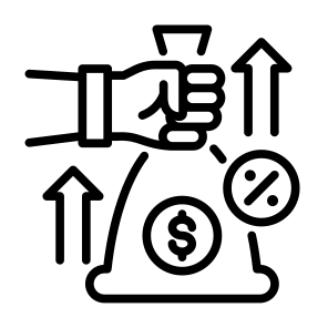 Compensation, Money Bag, Benefit, Salary, Financial icon