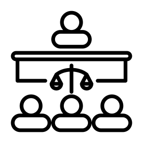 Courtroom, Justice, Court, Judge, Legitimacy   icon