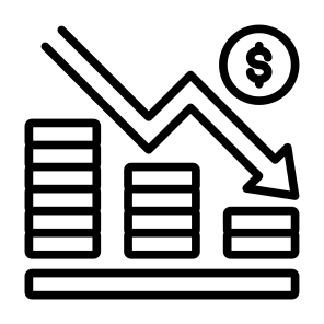 Financial Crisis, Money, Economic, Loss, Downturn icon