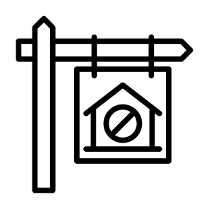 Foreclosure, Eviction, Signboard, Real Estate, House icon