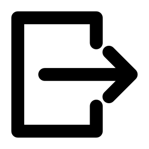 Log Out, Exit, Signs, Multimedia, Logout, Multimedia Option, Leave, Right Arrow, Go Out, Get Out, Check Out, Output icon