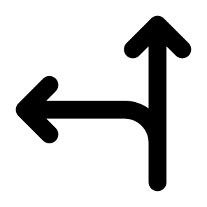 T Junction, Arrows, Left, Right, Direction, Navigation, Crossroad icon