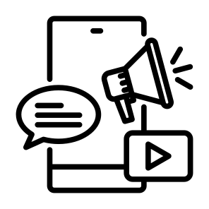 Advertisement, Social Media, Marketing,  Megaphone, Advertising, Promotion icon