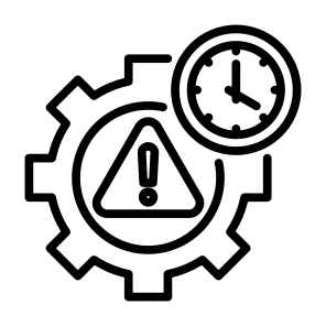 Crisis Management, Warning, Crisis, Management, Risk, Time icon