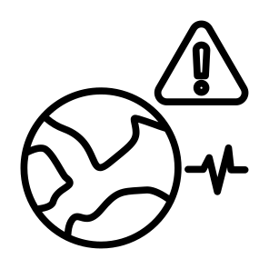 Earthquake, Warning, Attention, Earth, Disaster, Damage,  icon