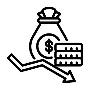 Money Loss, Money, Coin, Loss, Crisis, Bankruptcy icon