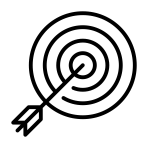 Objective, Arrow, Target, Goal, Dart Board, Targeting icon