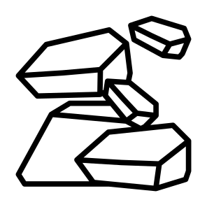 Raw Materials, Industry, Stone, Coal, Mine, Materials icon