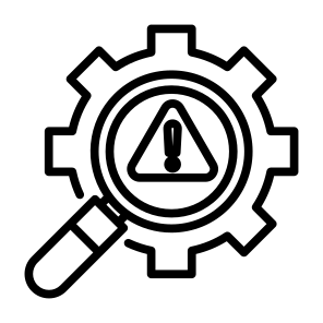 Risk,  Analysis, Error, Investigation, Research, Evaluation  icon