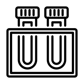 Blood Sample, Blood Test, Blood, Test Tube, Blood Tube, Treatment, Symptom, Precaution icon