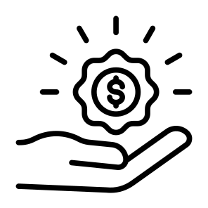 Benefit, Money, Reward, Appreciation, Badge icon