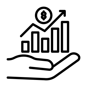 Dividend, Income, Profit, Yield, Investment icon