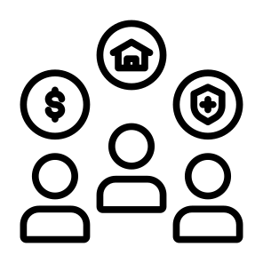 Employee Benefit, House, Insurance, Incentive, Wellness icon