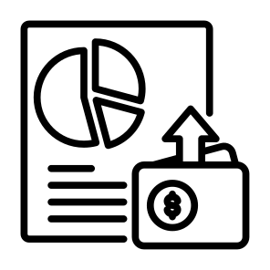 Expense, Money, Allocation, Segmentation, Spend icon