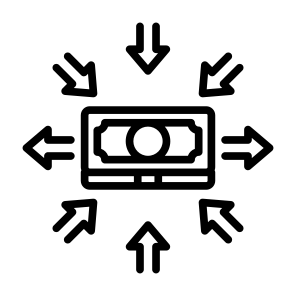 Expenses, Money, Cost, Transaction, Cash Flow icon