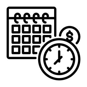 Long Term Debt, Schedule, Payment, Loan, Calendar icon