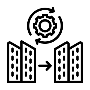 Merger, Company, Join, Collaboration, Corporate  icon