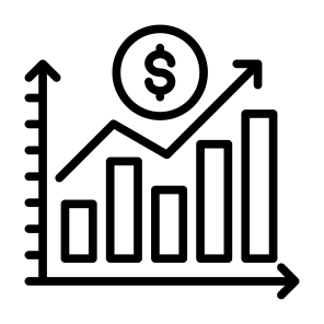 Profitable, Increase, Sales, Investment, Growth icon