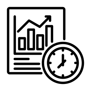Stock Market, Stock, Timing, Schedule, Data Analytics   icon