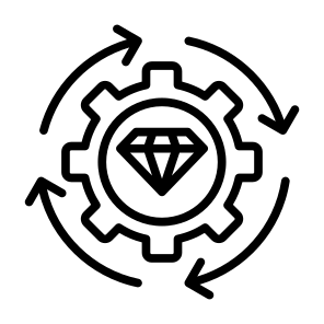 Value, Benefit, Valuable, Optimization, Diamond icon