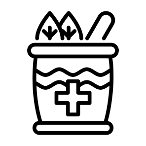 Herbal Treatment, Mortar, Pharmacy, Pestle, Grinding icon