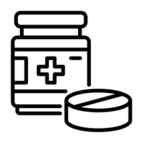 Medicine, Bottle, Pharmacy, Drugs, Pills, Healthcare,  Medical icon