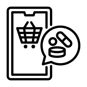 Online Store, Pharmacy, Commerce, Medicine, Drugs, Pills icon