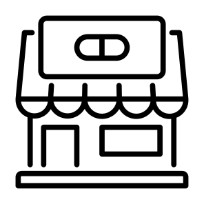 Pharmacy,  Medicine, Store, Healthcare And Medical, Buildings  icon