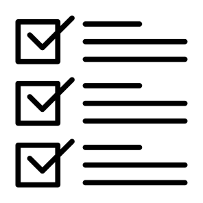 Checklist, List, Menu, Item, Check Mark icon