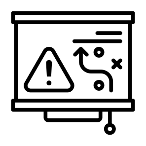 Contingency Plan, Security, Save, Warning, Plan, Risk Management icon