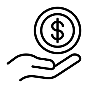 Fund, Hand, Dollar, Investment, Money Bag icon