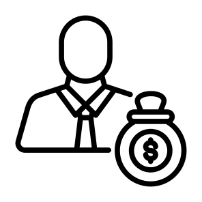 Investor, Dollar, Money Bag, Personal Wealth, Money icon