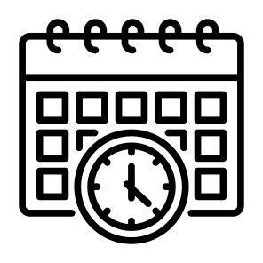 Schedule, Time, Calendar, Deadline, Estimate icon