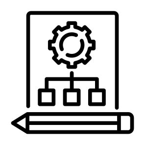 Scheme, Gears, Hierarchy, Flowchart, Structure icon