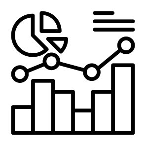 Statistics, Analysis, Data, Pie Chart, Bar Chart icon