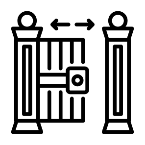 Gate, Security, Access, Automatic, Sensor, Automatic Gate icon