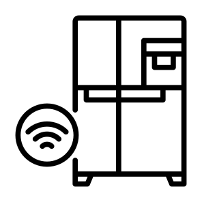 Refrigerator, Fridge, Frozen, Freezer, Furniture, Sensor, Wireless icon