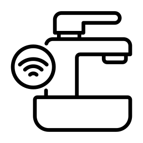 Sink, Washbasin, Bathroom,  Water Tap, Sensor, Wireless, Smart Home icon