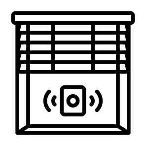 Smart Blind, Window, Automatic, Smart Home, Smart Curtain, Sensor, Wireless icon